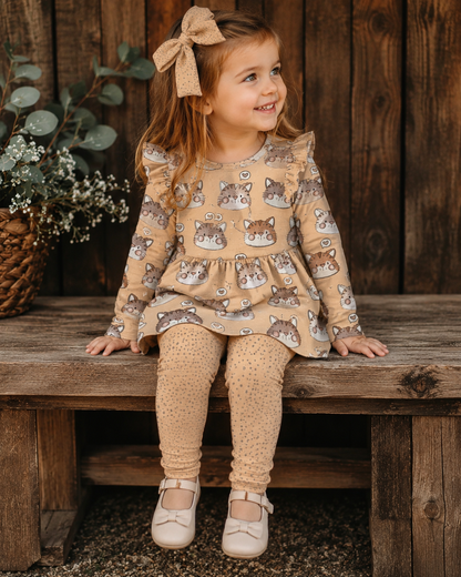 Vorbestellung Bio Breitribjersey "Autumn Dots"
