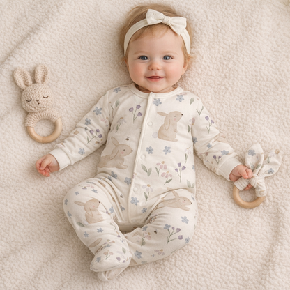 Vorbestellung Bio Jersey "Wiesenhäschen"