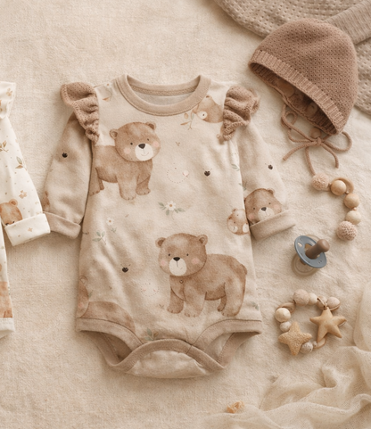 Vorbestellung Bio French Terry "Bär Emil"