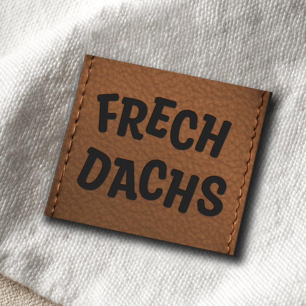 Kunstlederlabel "Frechdachs"
