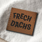 Kunstlederlabel "Frechdachs"