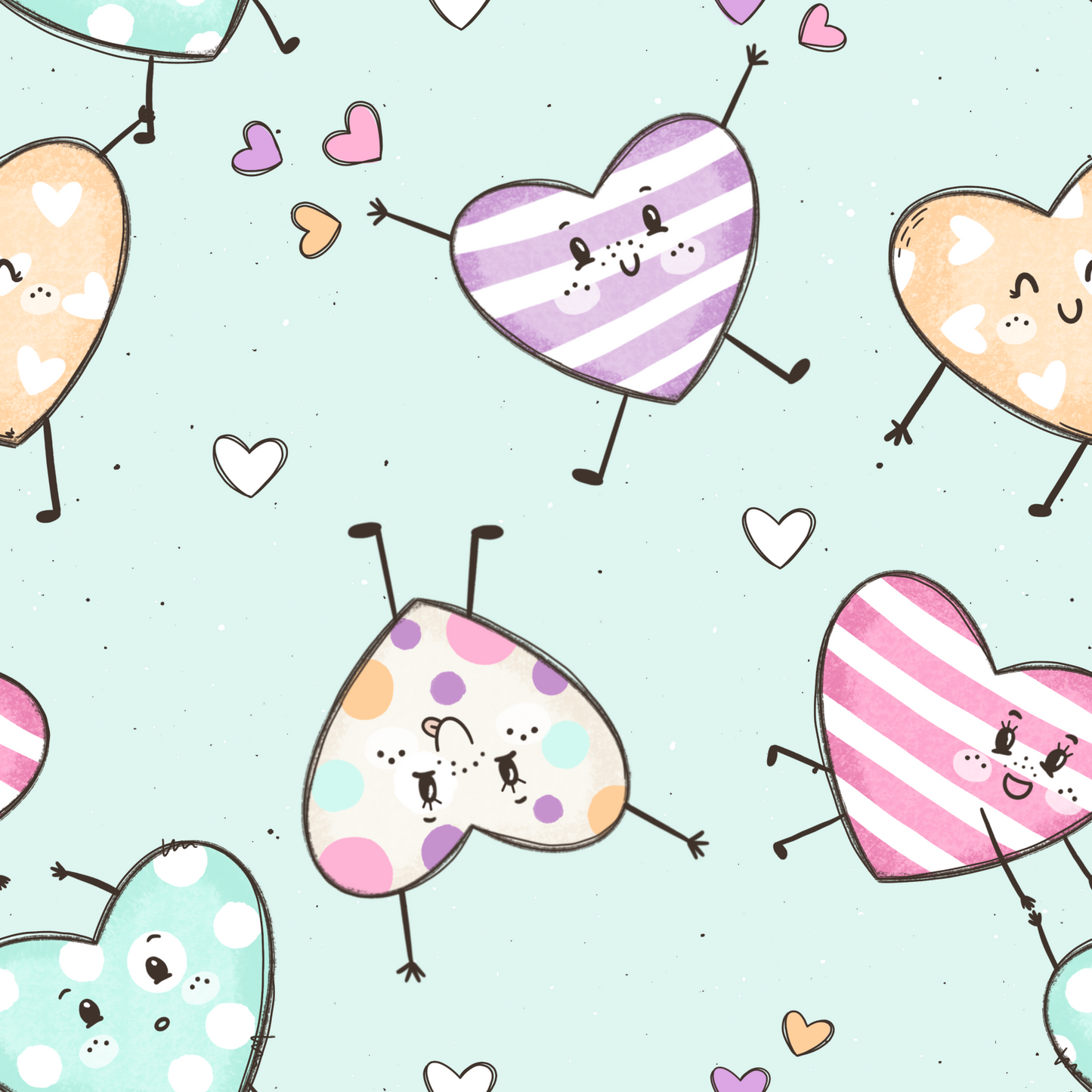 Vorbestellung Bio French Terry "Hearts"