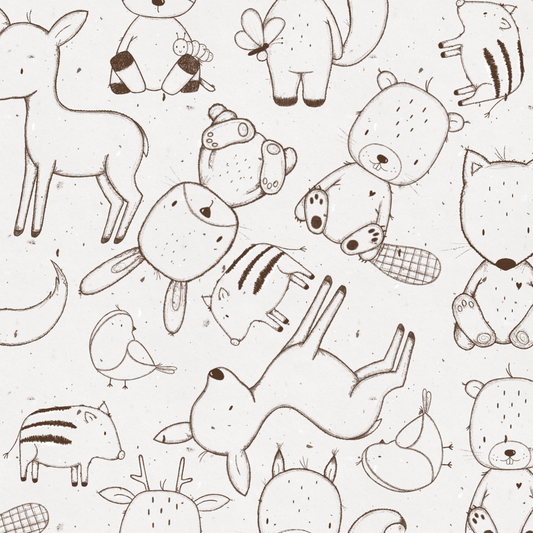 Vorbestellung Bio Ribjersey "Waldtiere"