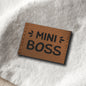 Kunstlederlabel "Mini Boss"