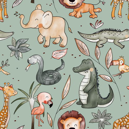 Vorbestellung Bio French Terry "Jungle Friends"