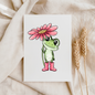 VORBESTELLUNG Bügelbild "Fröschlein Blume"