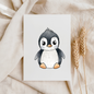 VORBESTELLUNG Bügelbild "Pinguin grün"