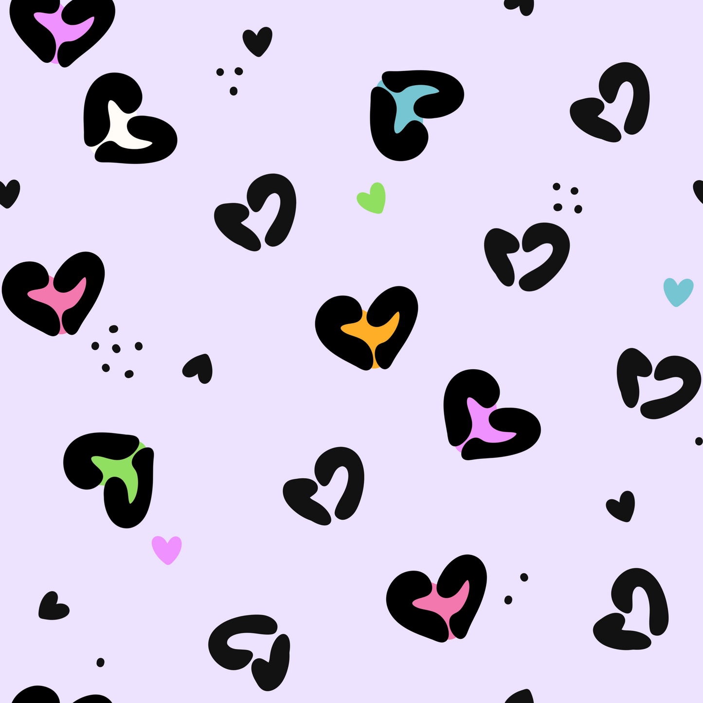 Vorbestellung Premium Heavy Bio Ribjersey "Hearts Leo Love Collection" Lilac