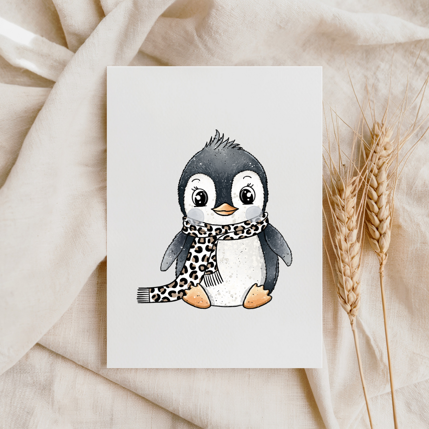 VORBESTELLUNG Bügelbild "Leo Pinguin"