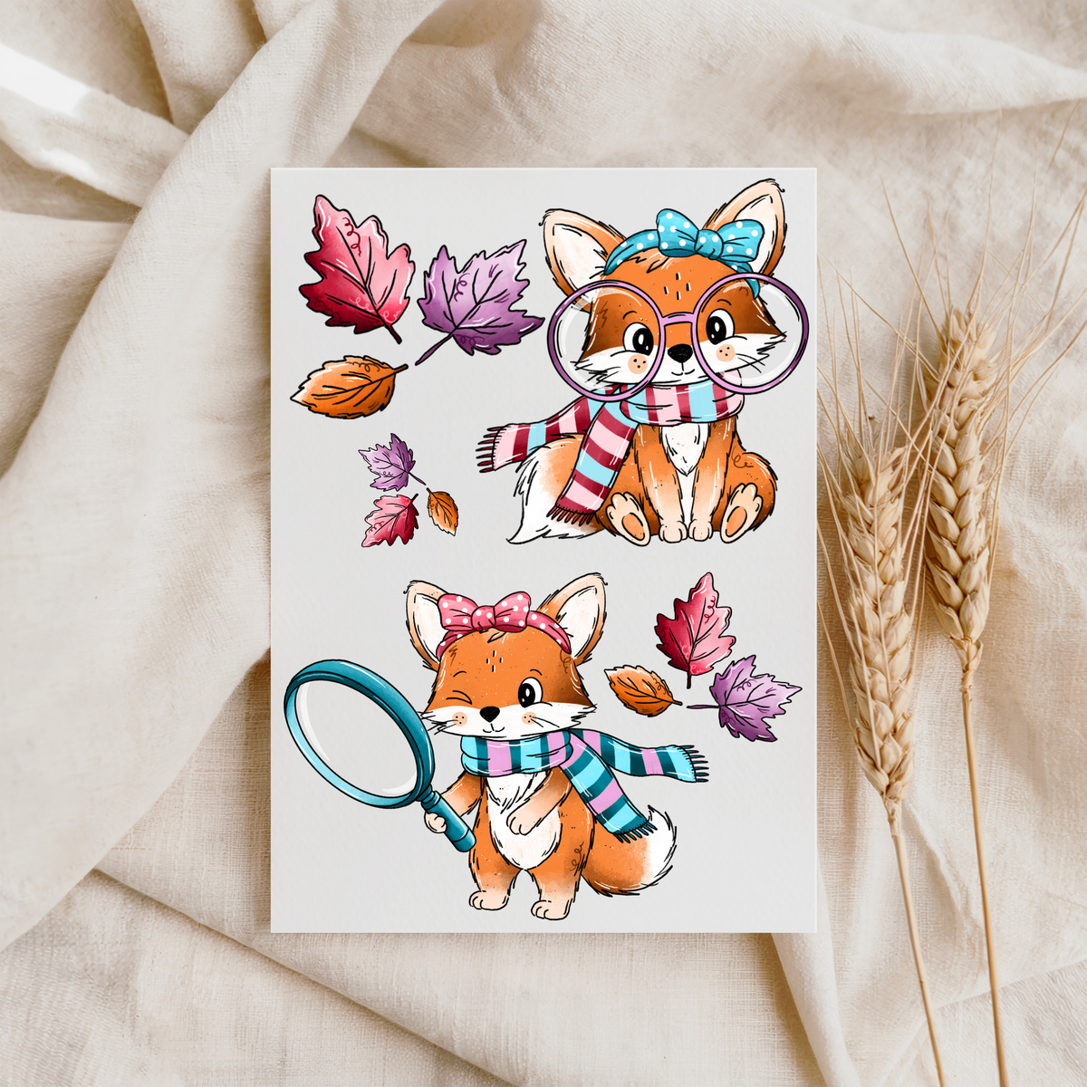 VORBESTELLUNG Bügelbild "Fuchs Suche" A5