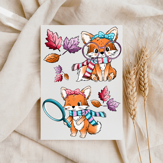 VORBESTELLUNG Bügelbild "Fuchs Suche" A5