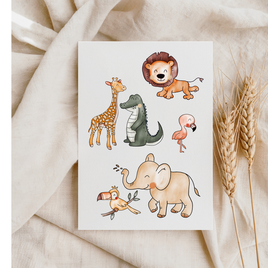 VORBESTELLUNG Bügelbild "Jungle Friends" A5