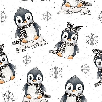 Vorbestellung Bio French Terry "Leo Pinguin"